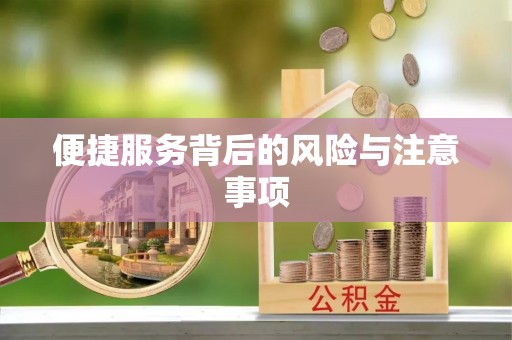 徽县便捷服务背后的风险与注意事项